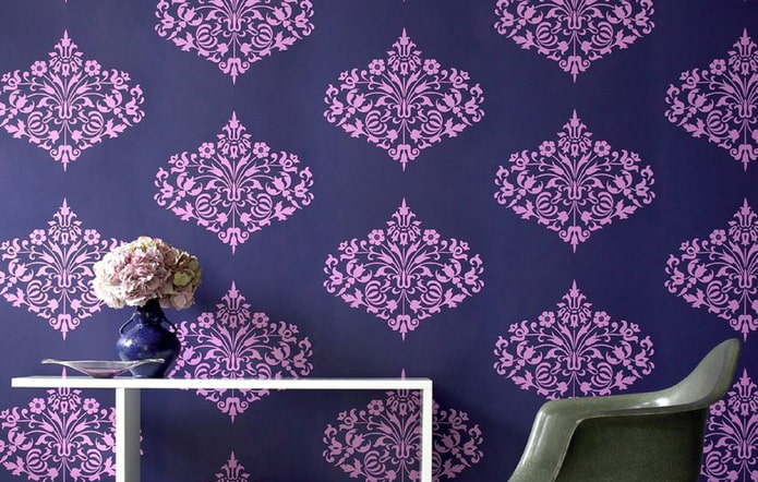 Papel de parede azul e roxo