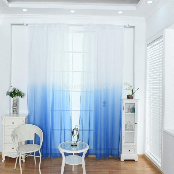 gradiente em cortinas