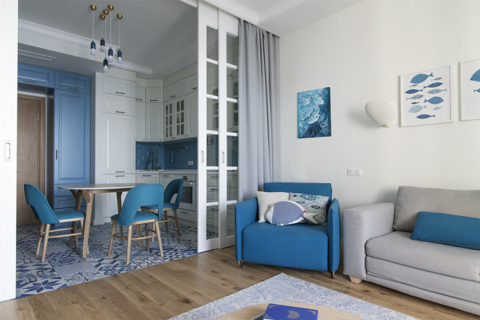 poltrona azul