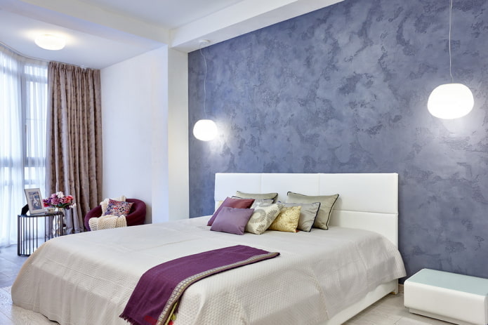 Gesso decorativo na cabeceira