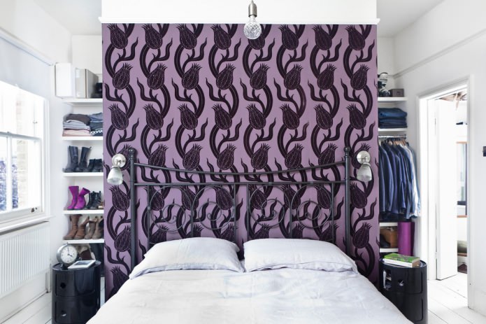 papel de parede preto e roxo