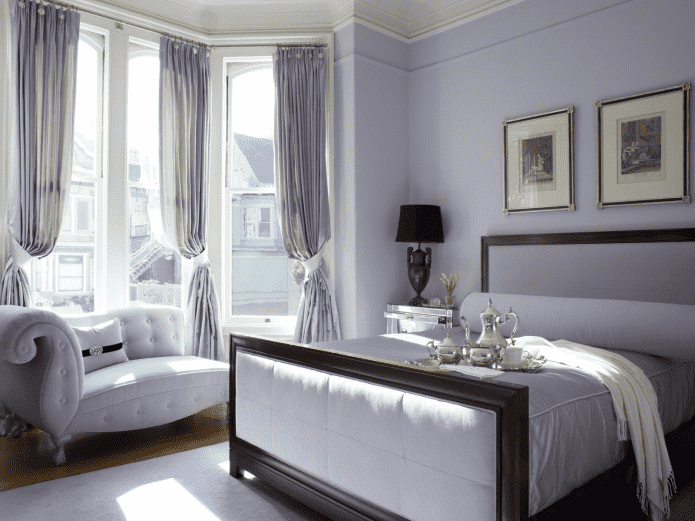 cortinas lilás com prendedores