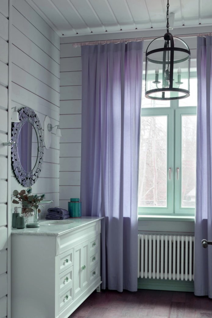 cortinas lilases longas
