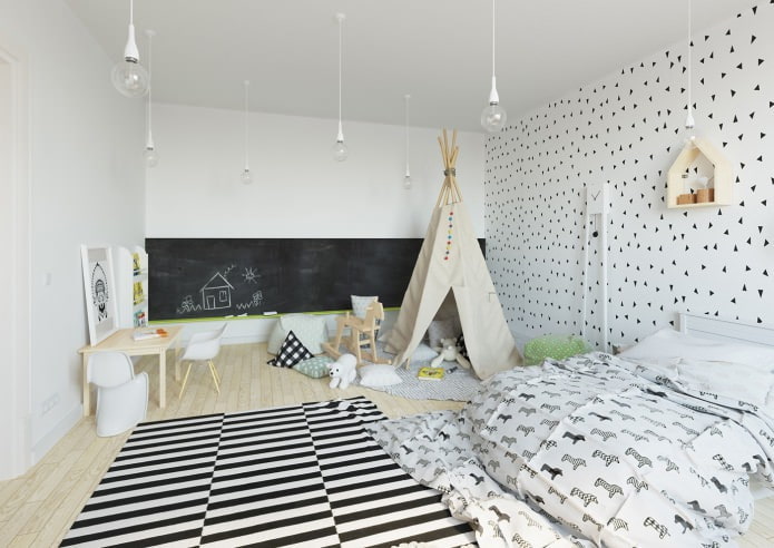 Estilo escandinavo no quarto do bebê