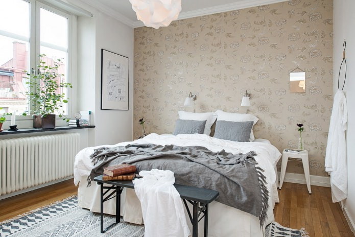 quarto em estilo escandinavo