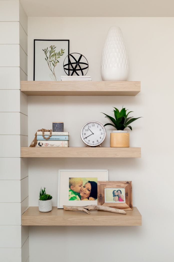 Decoração nas Prateleiras