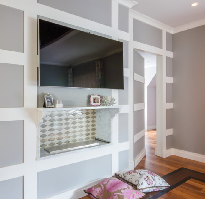 decoração da porta para combinar com as paredes