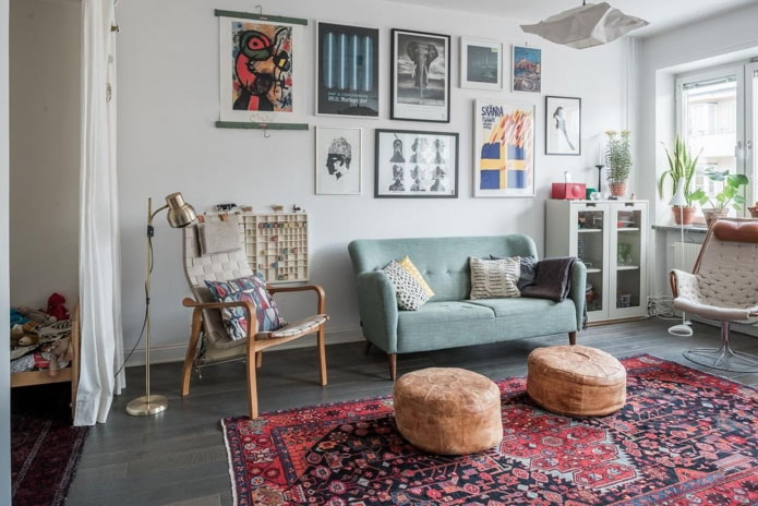 Carpete em um interior moderno
