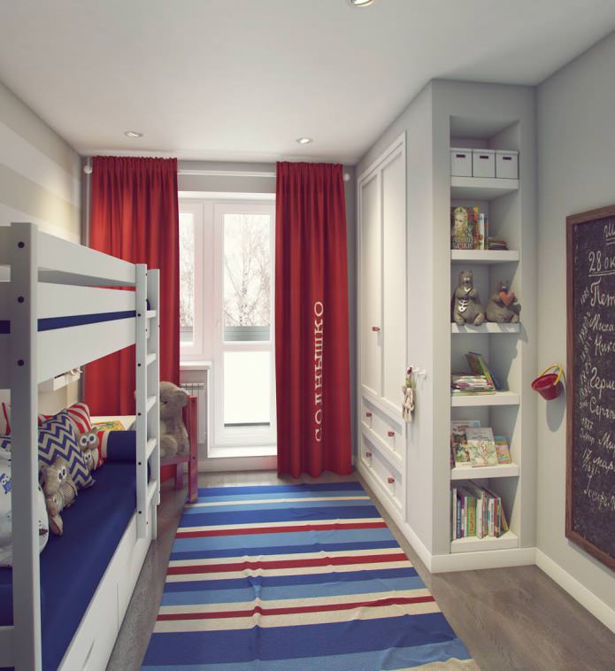 projeto de quarto infantil 9,5 m².