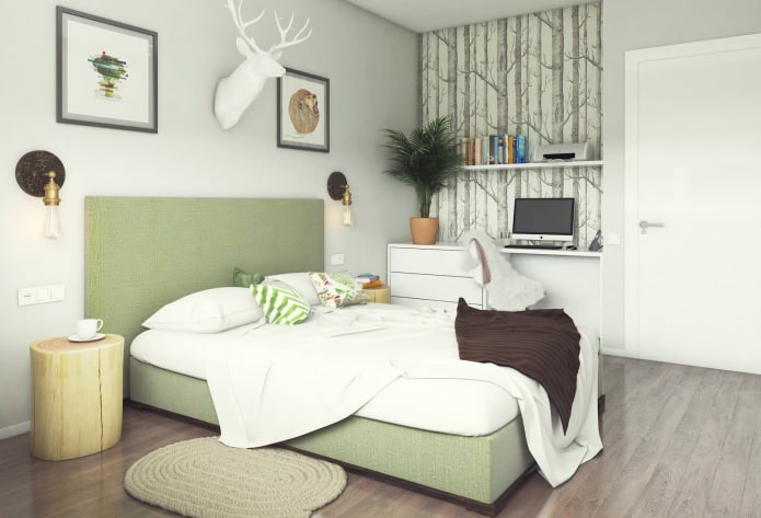 projeto de quarto de 13 m².
