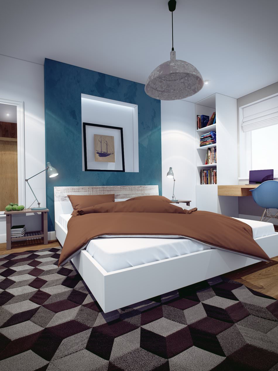 quarto em apartamento de dois quartos
