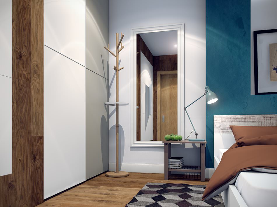 quarto em apartamento de dois quartos