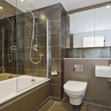 Interior do banheiro em estilo moderno: 60 melhores fotos e ideias para design-16