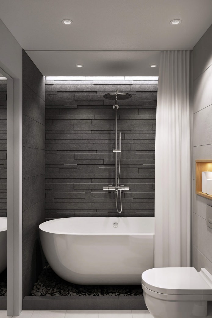 design moderno de banheiro 4,7 m².