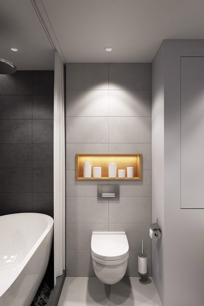 design moderno de banheiro 4,7 m².