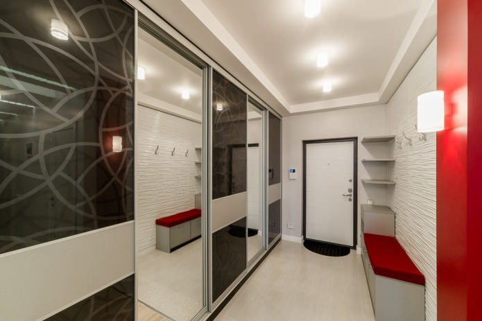 Estilo moderno no corredor