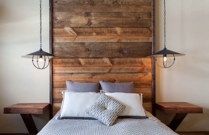 estilo ecológico no design de um quarto pequeno