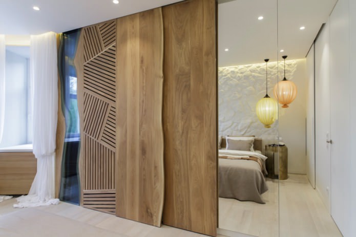 design de interiores de quarto em estilo ecológico