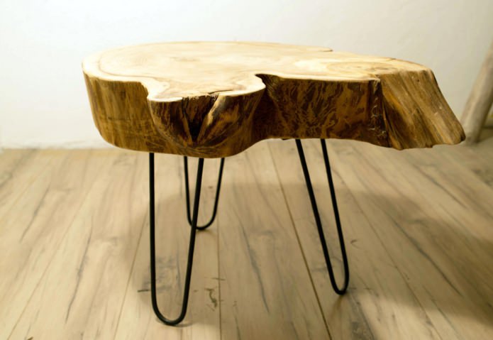 mesa de centro em estilo ecológico