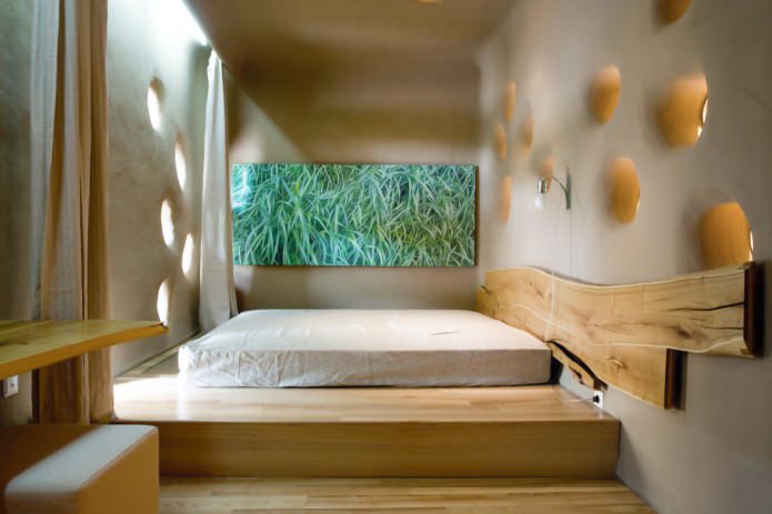 design de quarto em estilo ecológico