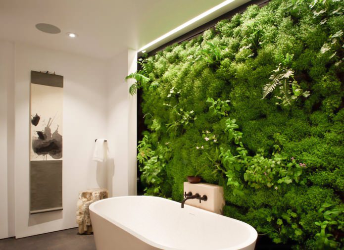 interior de banheiro em estilo ecológico