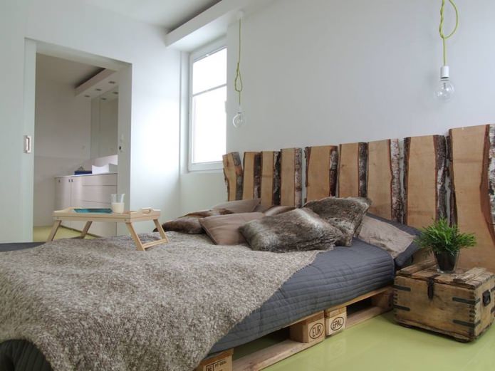 design de quarto em estilo ecológico