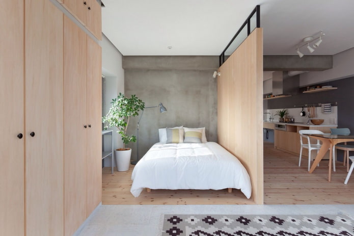 kitchen-bedroom interior design