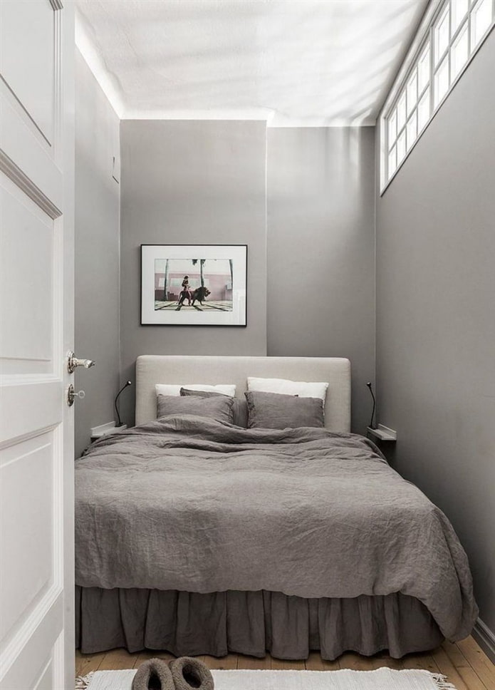 quarto cinza-bege