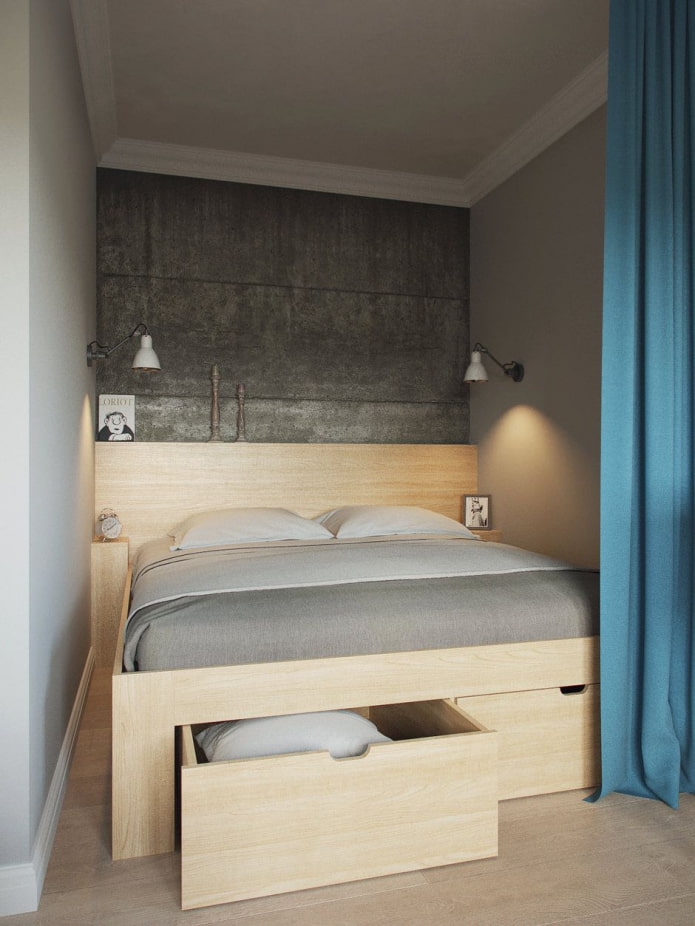 cama em um nicho