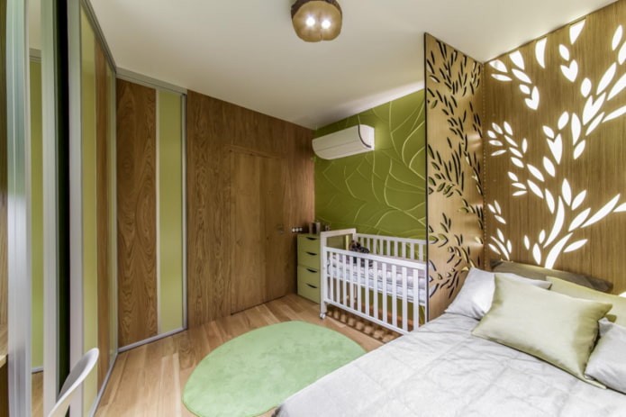 zoneamento funcional de um quarto Quarto e berçário