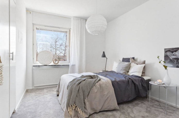 Quarto Branco e Cinza