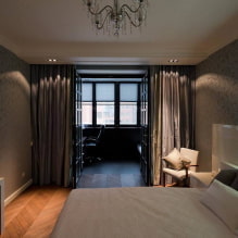 Design de quarto moderno com varanda-0