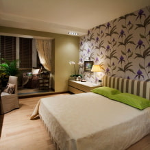 Design de quarto moderno com varanda-4