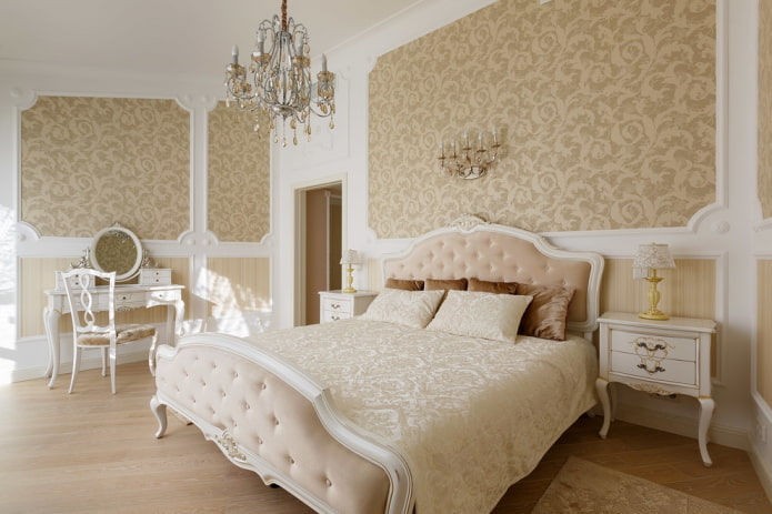 interior de quarto branco e bege