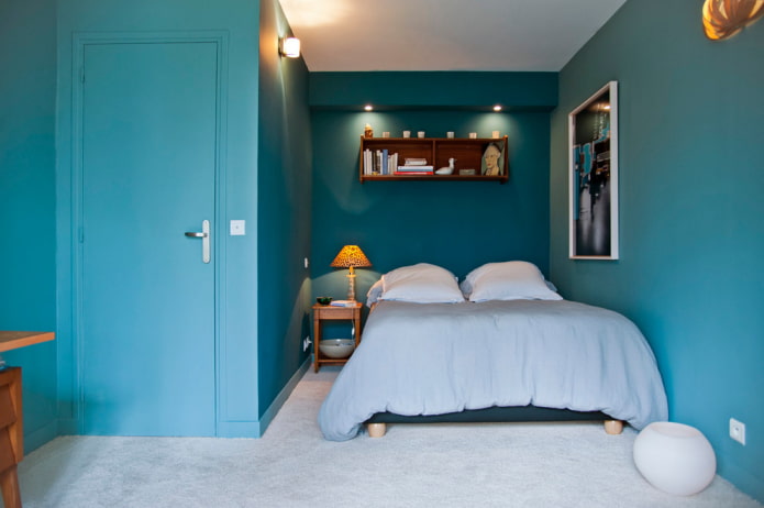 decoração de quarto turquesa
