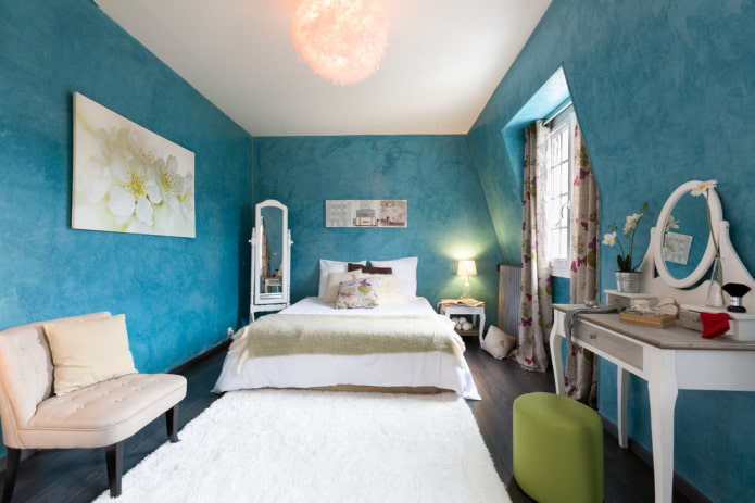 decoração de quarto turquesa