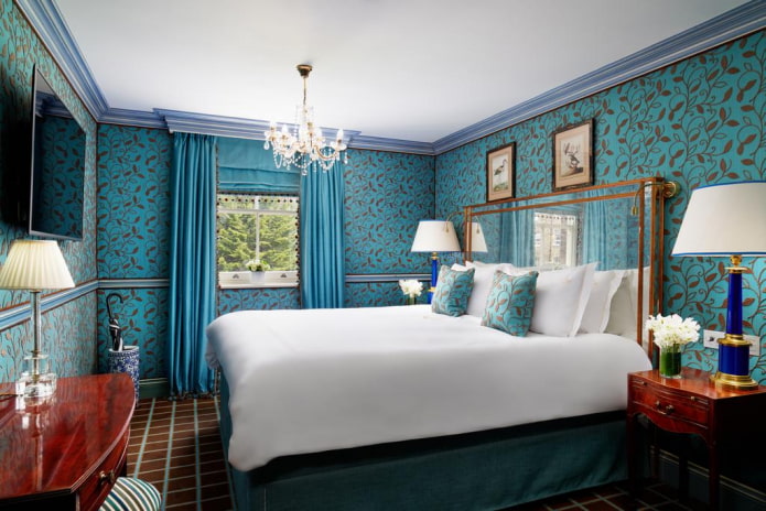 decoração de quarto turquesa