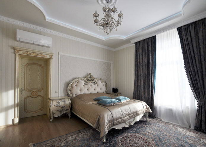 decoração de quarto em estilo clássico
