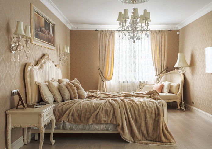 decoração de quarto em estilo clássico