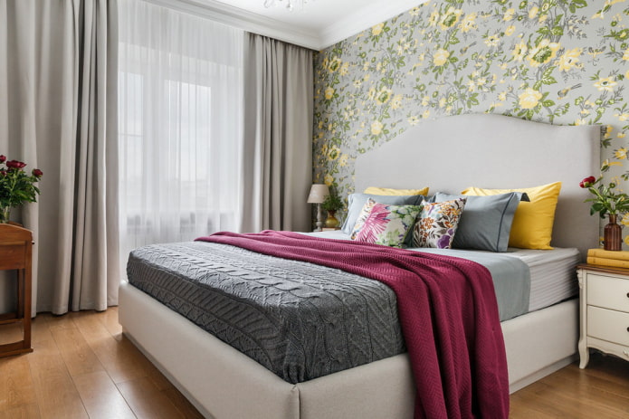 acabamento de quarto cinza