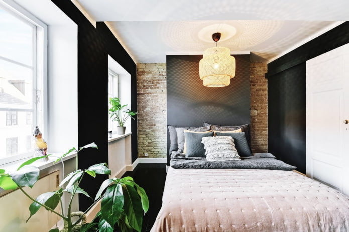 lustre elegante no quarto