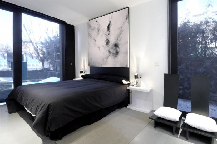 decoração de quarto em estilo high-tech