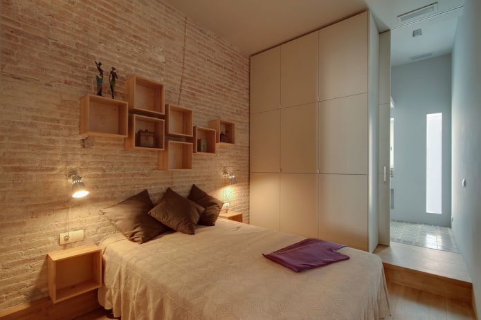 iluminação de quarto em estilo industrial