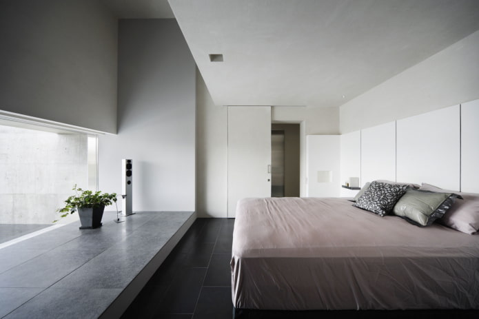 decoração de quarto em estilo minimalista
