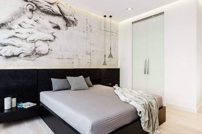 decoração de quarto em estilo minimalista
