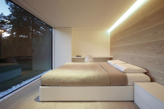 decoração de quarto em estilo minimalista
