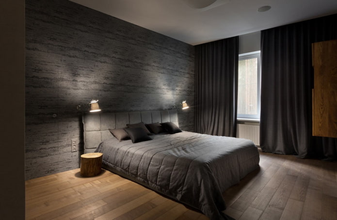 interior do quarto em estilo minimalista