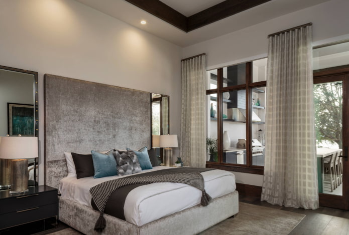 Quarto em tons de cinza