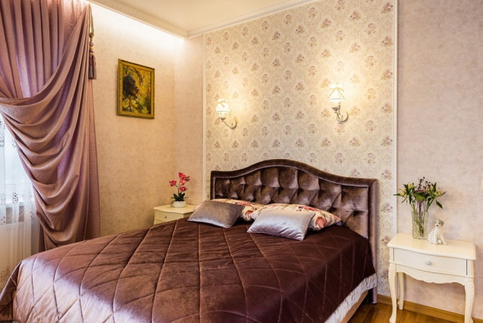 iluminação no interior de um quarto no estilo provençal
