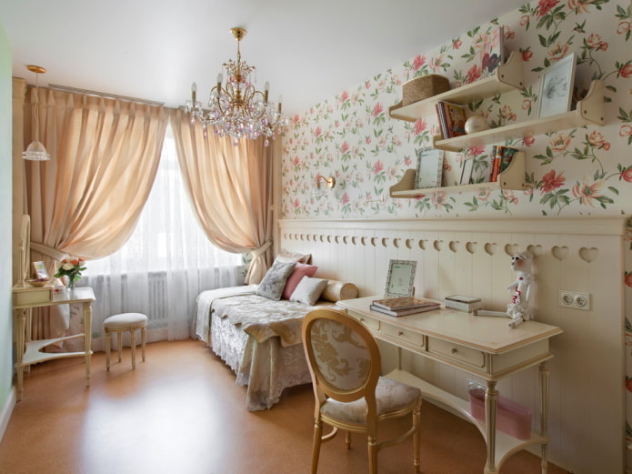 quarto infantil em estilo provençal